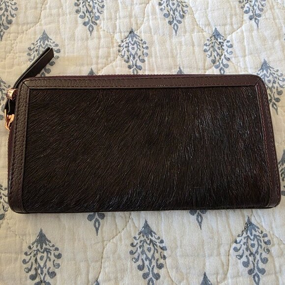 Radley London Witley Haircalf Leather Shoulder Bag Clove w/ Matching Wallet - Picture 10 of 16